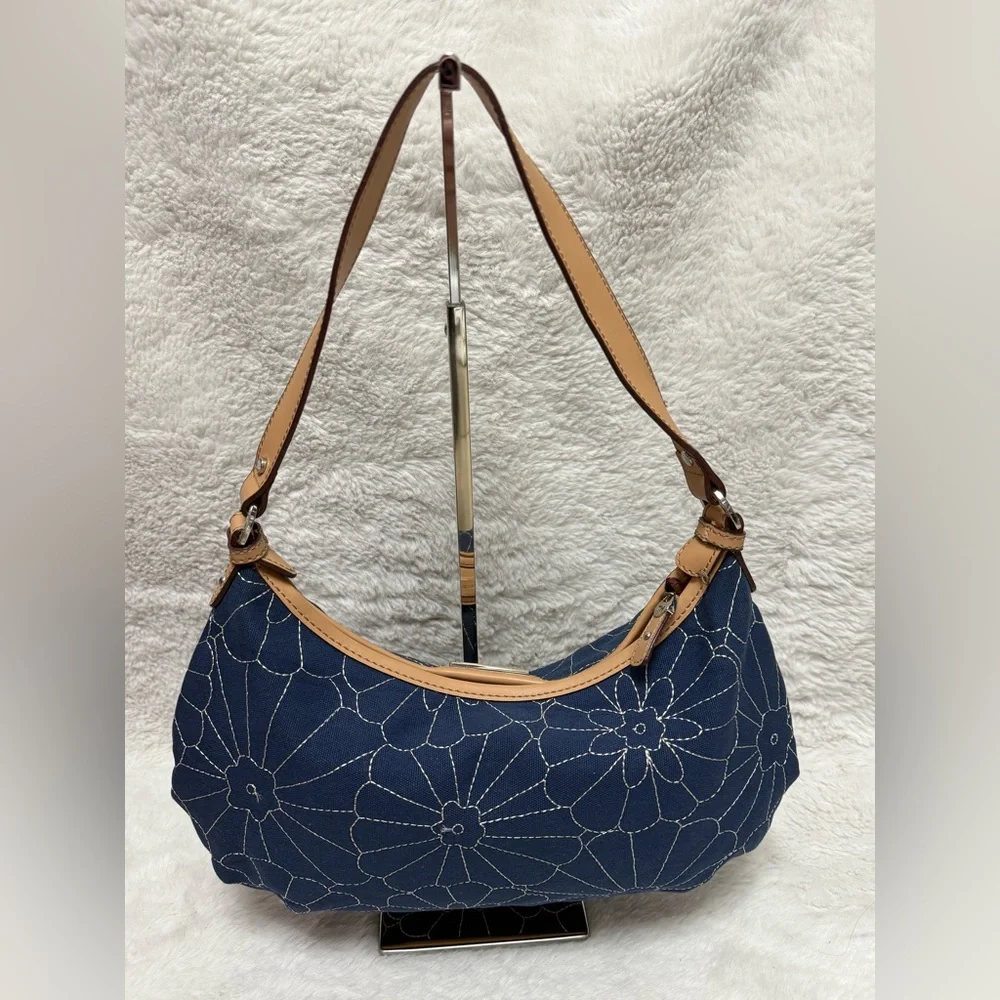 Tommy Hilfiger Navy Floral Shoulder Bag - Picture 5 of 13